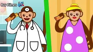 Five little monkeys are jumping on the bed and other songs.