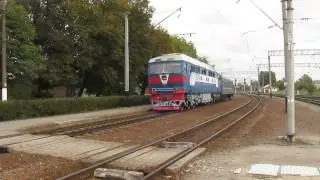 ТЭП70-0154 на станции Лубны