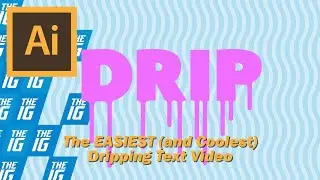 The EASIEST (and Coolest) Dripping Text Video