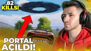 PUBG MOBİLE'DA BİR İLK!! GÖKYÜZÜNDE PORTAL AÇILDI / ONE MAN SQUAD GAMEPLAY