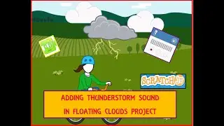 Scratch Jr: How to add any sound | How to record sound | Floating clouds  animation with sound