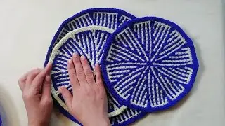 Мозаичное вязание крючком. Круг мозаичный 