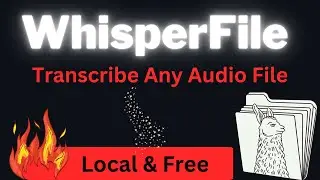 Whisperfile - Transcribe Any Audio File with AI Locally for Free - Easy Tutorial