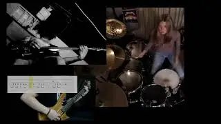 thunderkiss 65 bass, drums and guitar cover.