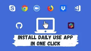 install daily use app in one click | install daily use software in one click on windows and mac
