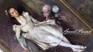 Портрет девочки. Штудия. Академическая живопись в Фотошоп. Делаю копию с картины. Speedpaint