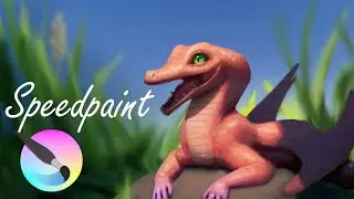 Little Pink Dragon - Krita Speedpaint
