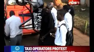 Police clash with Taxi operators in Kampala