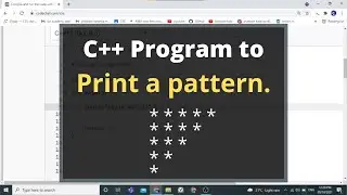 32. C++ Program to print the inverted half star pyramid