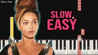 Beyonce - Crazy In Love (ft. JAY Z) | SLOW EASY Piano Tutorial by Pianella Piano