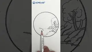Pencil Art: Creeks, waterfalls and jungles. #acmeliae #pencildrawing #drawing #waterfalls #jungles