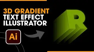 3D Gradient Text Effect Tutorial in Adobe Illustrator