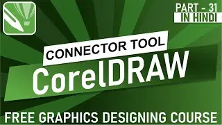 how to use connector tool in Corel draw | complete tutorial about connector tool in hindi