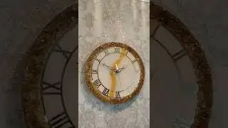 Часы из эпоксидной смолы 30 см в наличии 