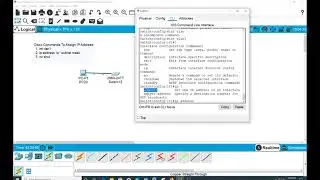 Assign IP to Switch and PC