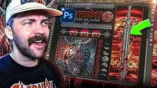 Design EASY Dark Brutalism Art For FREE! - Photoshop Tutorial 2024