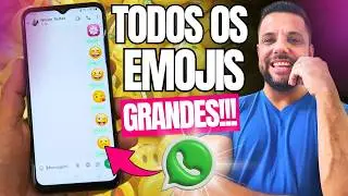 WHATSAPP ATUALIZOU e Trouxe MAIS EMOJIS GRANDES Para Envio Nas Conversas! Olha Que Top