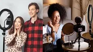 Tri-Color LED Ring Light Kit for Streaming - Gelid Tri-Color LED Ring Light Kit