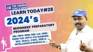 BANK EXAM COACHING IN CHENNAI | BANK PO/CLERK EXAMS-2024  | BEGINNERS’ PREPARATORY PROGRAM | DAY-28