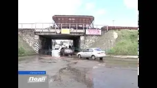 Прилуки. Вода на дорогах