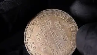 Germany Anhalt-Bernburg Taler 1861A Ausbeute PROOF-LIKE-