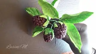 Маленький отрывок из курса сахарные цветы в английской технике. Карамельная ежевика