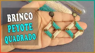 Brinco quadrado no ponto Peyote