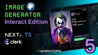 🔴 Let's build Image Generator Interact Edition | [#5] | NEXT 14, Stable Diffusion, Clerk, TypeScript