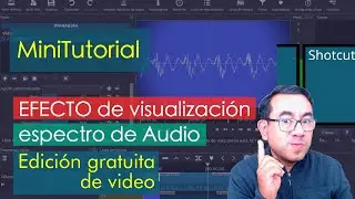 EFECTO de visualización espectro de Audio 🔊 ¿Cómo colocar una forma de audio a tu video? 