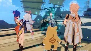 Paimon calls Xiao - Genshin Impact