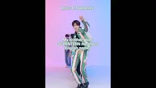 My brother gives SEVENTEEN members English names #seventeen #kpop #kpopshorts #shorts