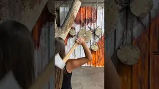 Leveling up with bigger hatchets and axes #coldsteel #axethrowing