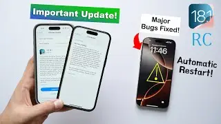 iOS 18.1 RC Released🔥 Important Update! Performance, Battery etc (HINDI)