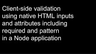 Client-side Validation