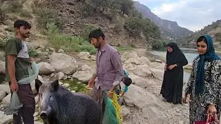 An exciting journey for Jamshid and his mother with Haider's family by the river