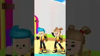 Одеваем одинаковые наряды с сестрой🩵 Последний...😂 @vikasimba9741 / PK XD #shorts