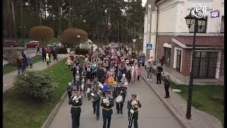 Бессмертный полк с Военным оркестром
