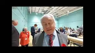 Leader of Rochdale Council Neil Emmott reacts to the local election results