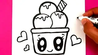 Dondurma Çizimi🍨 Kolay Çizimler❤