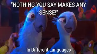 "NOTHING YOU SAY MAKES ANY SENSE!" In Different Languages. Rio (2011).