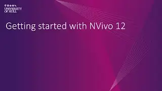 NVivo 12: Introduction and what is NVivo?
