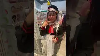 Noelle with KFC Uniform from Genshin Impact.