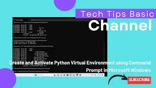 Create and Activate Python Virtual Environment using Command Prompt in Microsoft Windows 
