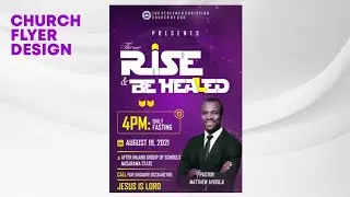 Church flyer design in coreldraw | corel draw church flyer