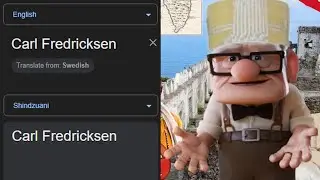 Carl Fredricksen in different languages meme