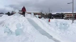 Alta ice slide March 2018