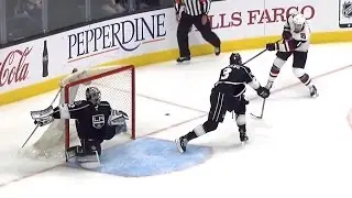 Jonathan Quick Save of the Year - All Camera Angles - April 2nd, 2017 (60FPS - Dual-Feed)