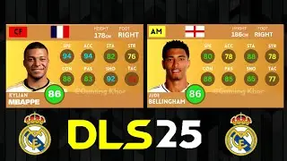 DLS 25 | Real Madrid Players Rating in Dream League Soccer 2025