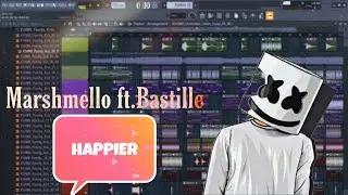 Marshmello ft. Bastille - Happier Fl Studio Tutorial