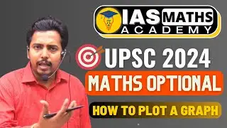 UPSC 2024  Maths Optional | Free Demo Class | Topic : Graph Plotting ( Single Variable Calculus )